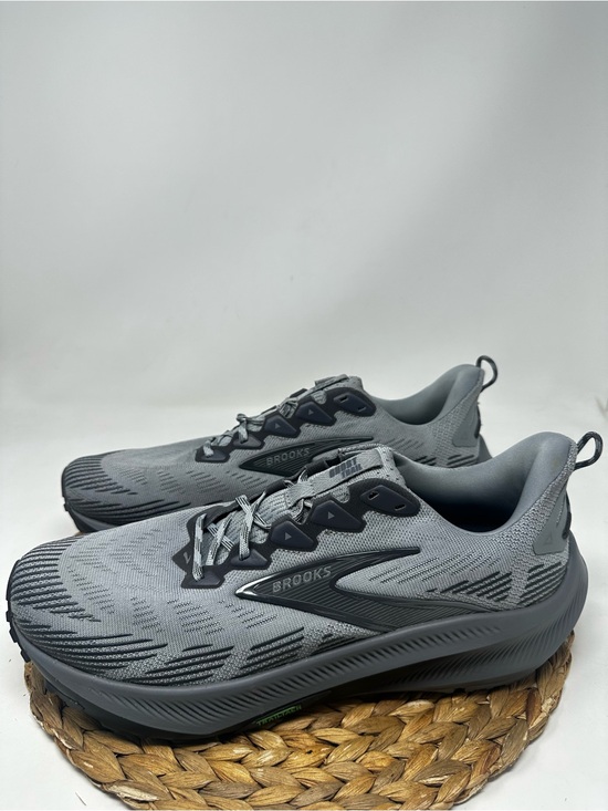 BROOKS Ghost Trail Running Shoes Gray Blackened Pearl Size 12.5 Men\'s main image 4